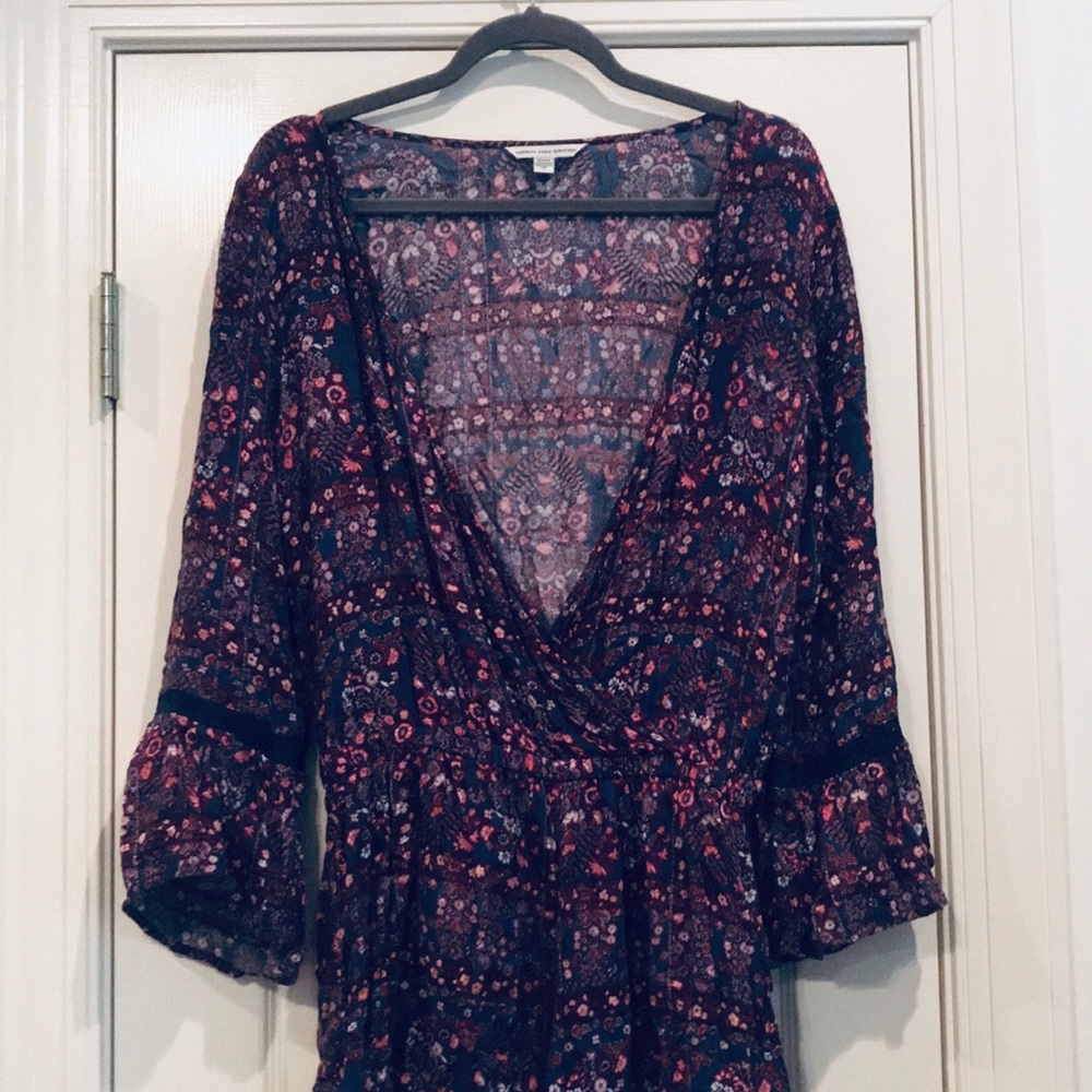 Floral American Eagle Romper 🌷